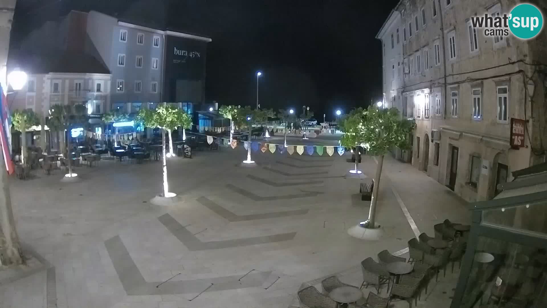 Center of Senj city – Pavlin square – Live Cam Dalmatia