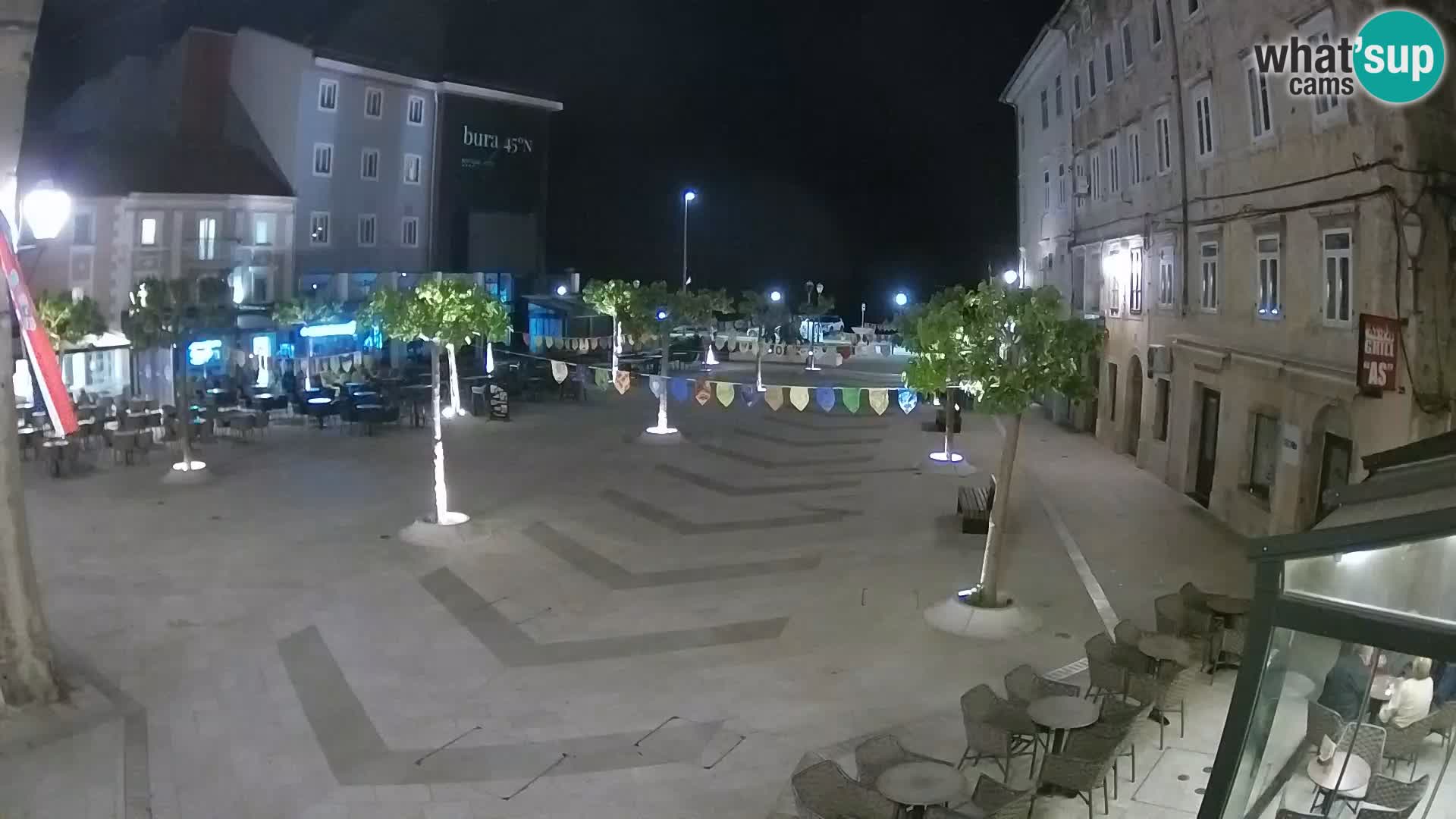 Center of Senj city – Pavlin square – Live Cam Dalmatia