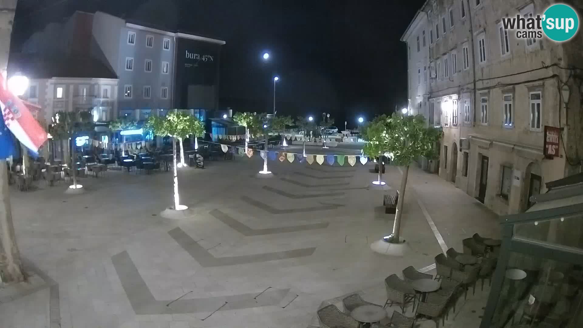 Center of Senj city – Pavlin square – Live Cam Dalmatia