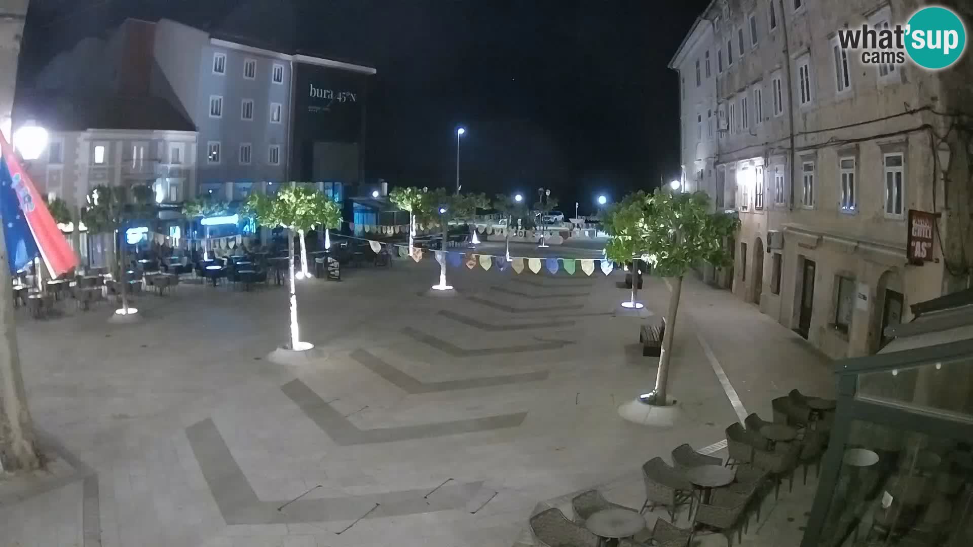 Center of Senj city – Pavlin square – Live Cam Dalmatia