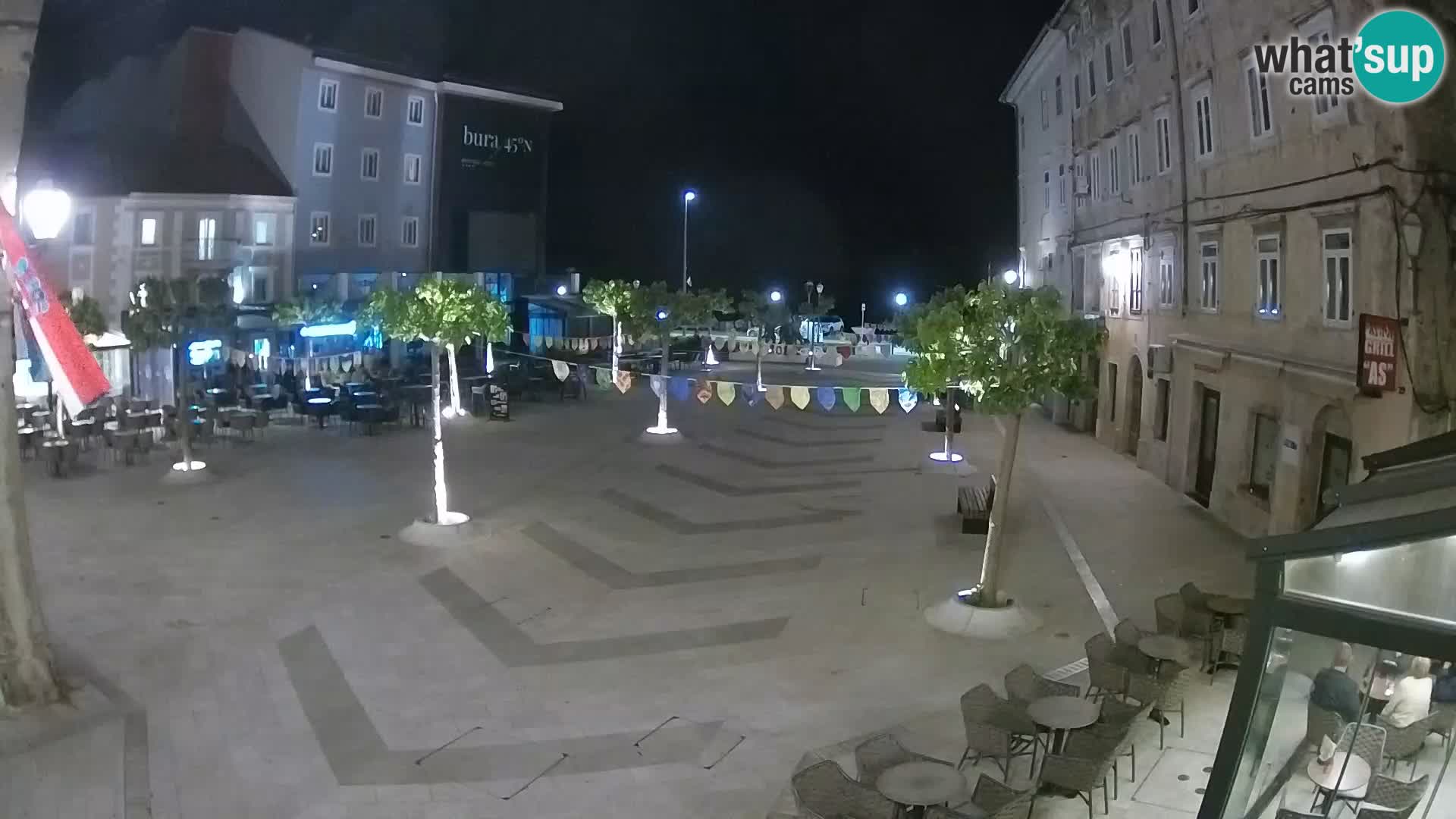 Center of Senj city – Pavlin square – Live Cam Dalmatia