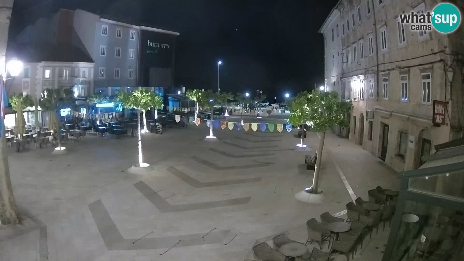 Center of Senj city – Pavlin square – Live Cam Dalmatia