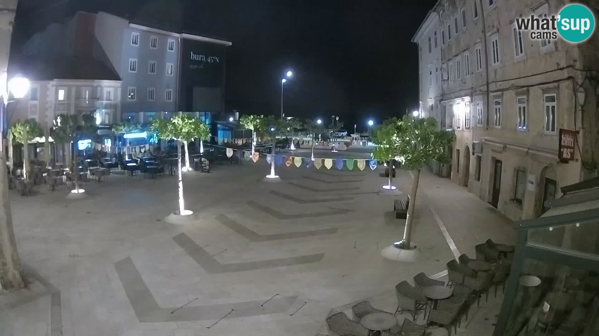 Centro della città di Senj – Piazza Pavlin – Live Cam Dalmazia