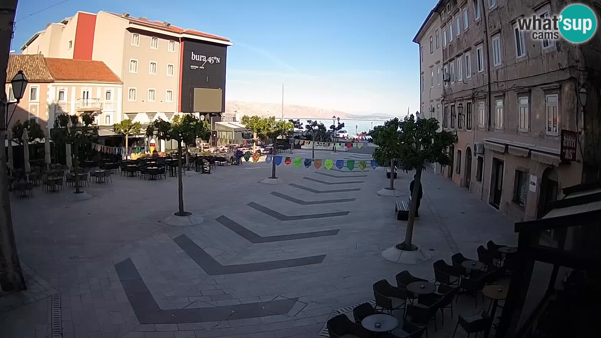 Center of Senj city – Pavlin square – Live Cam Dalmatia
