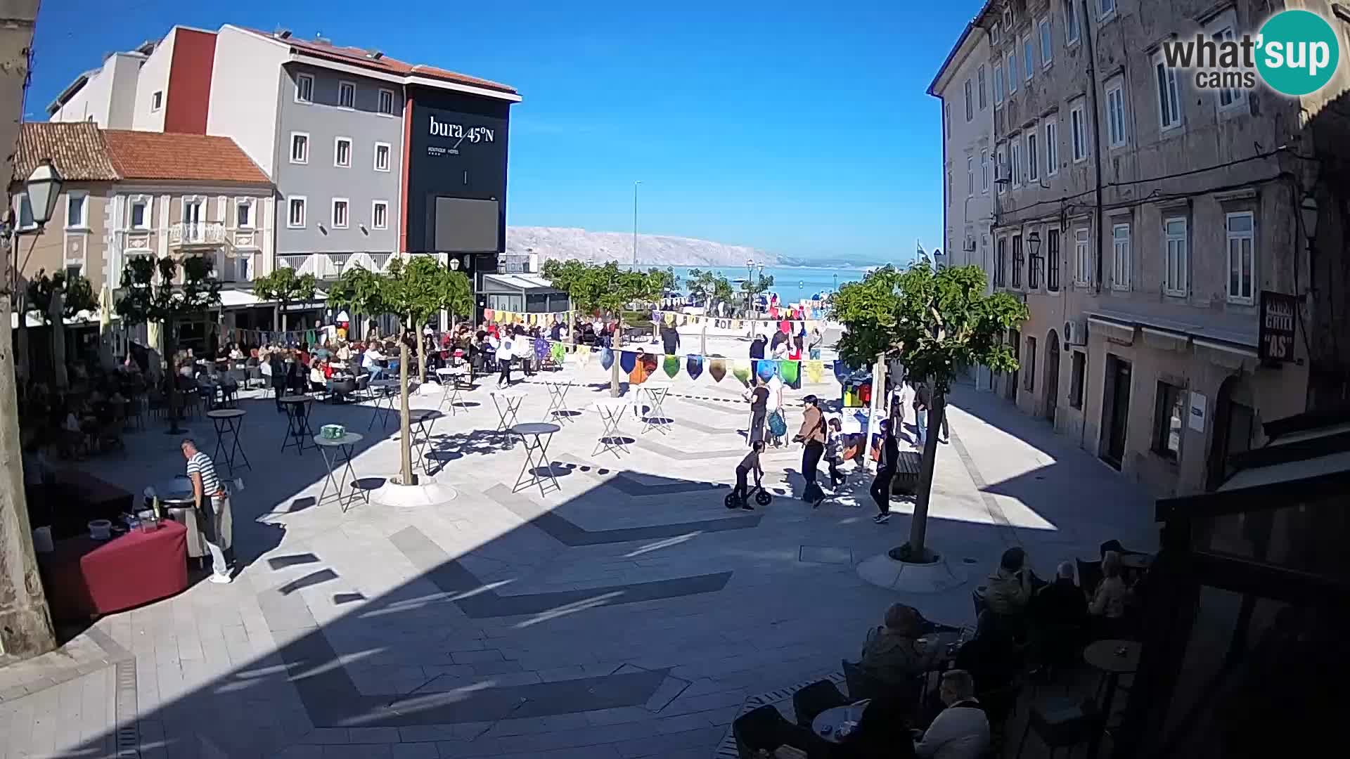 Centro della città di Senj – Piazza Pavlin – Live Cam Dalmazia