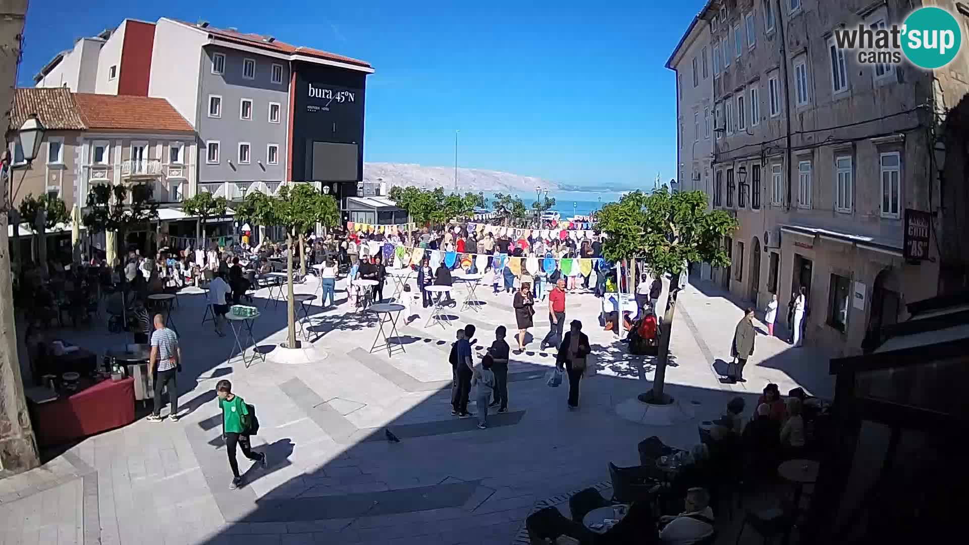Centre de la ville de Senj – Place Pavlin – Live Cam Dalmatie