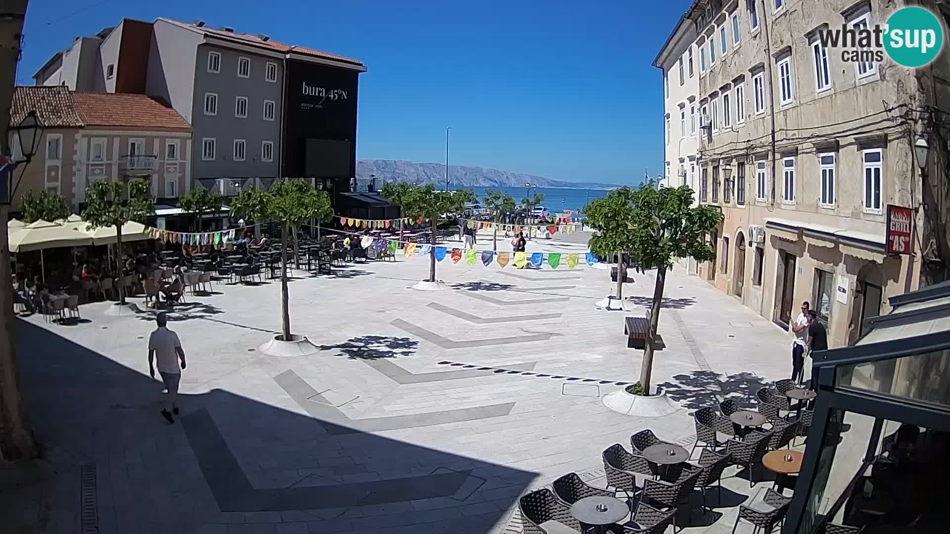 Centro della città di Senj – Piazza Pavlin – Live Cam Dalmazia