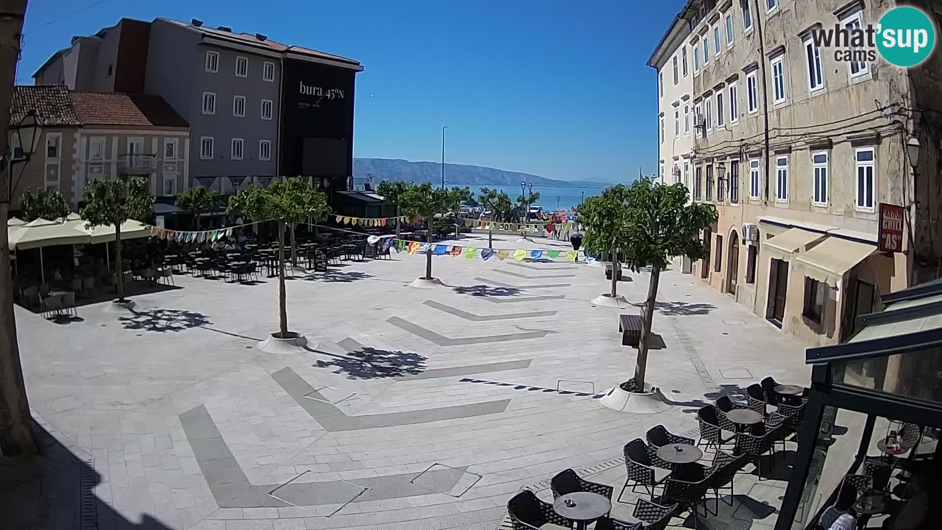 Zentrum der Stadt Senj – Pavlin platz – Live Cam Dalmatia