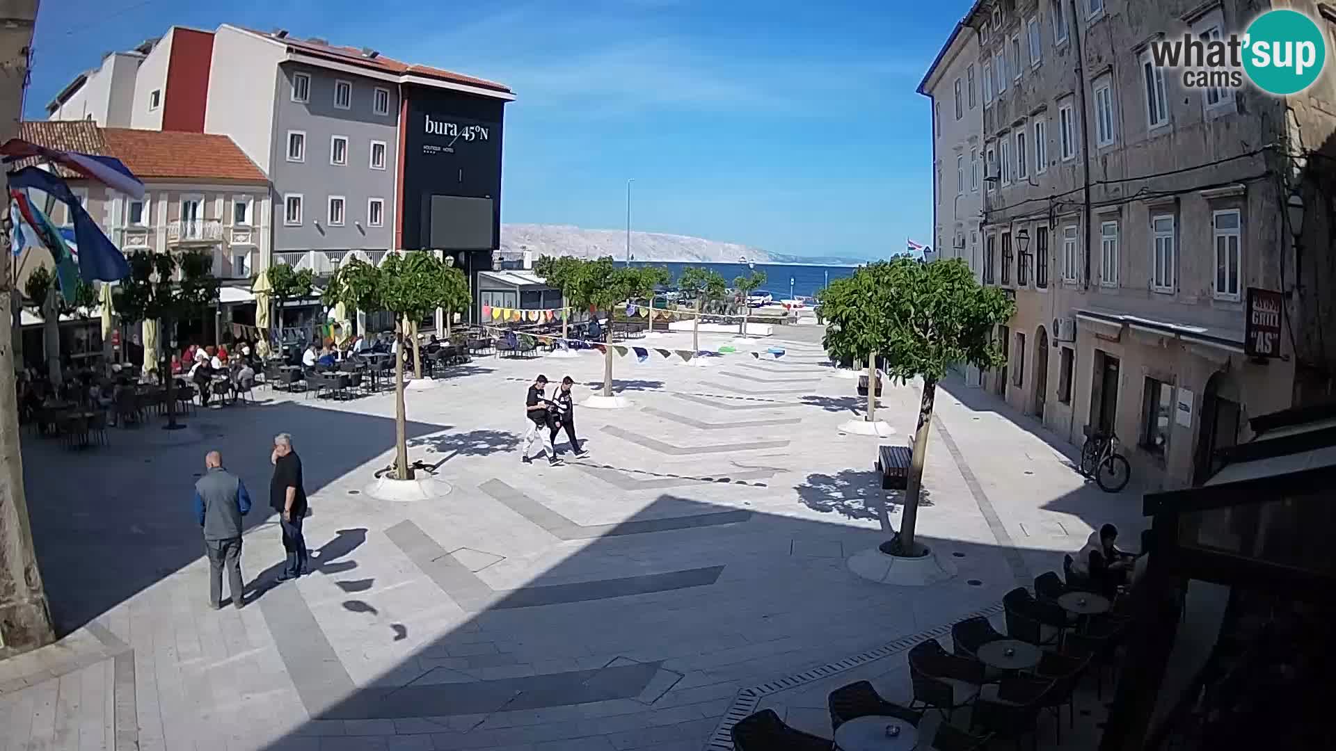 Center of Senj city – Pavlin square – Live Cam Dalmatia