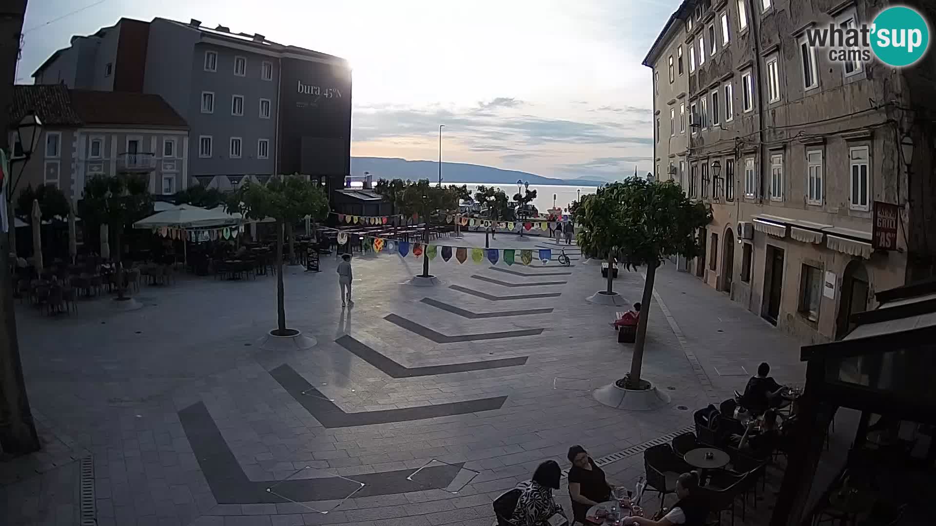 Centre de la ville de Senj – Place Pavlin – Live Cam Dalmatie