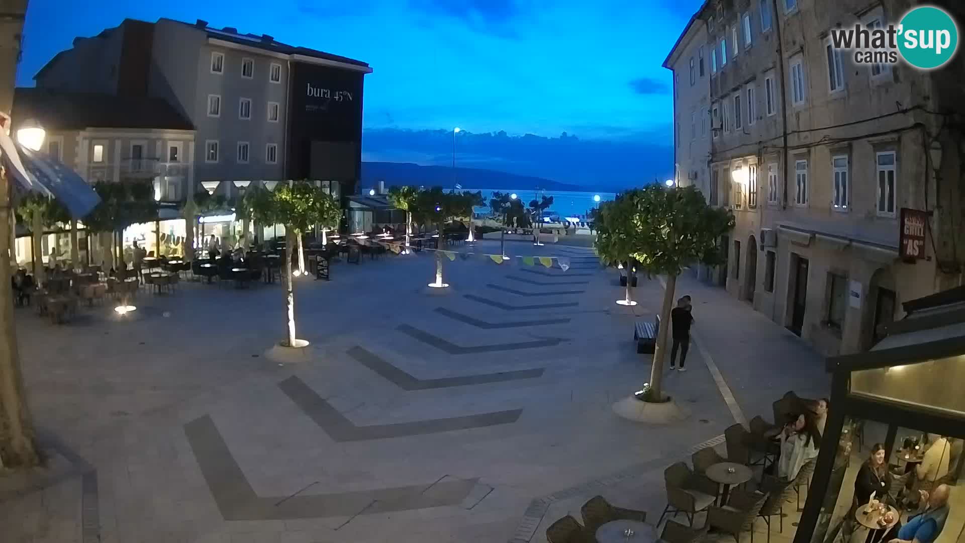 Centre de la ville de Senj – Place Pavlin – Live Cam Dalmatie