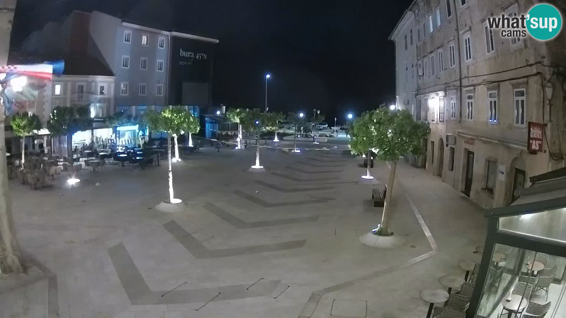 Centro della città di Senj – Piazza Pavlin – Live Cam Dalmazia