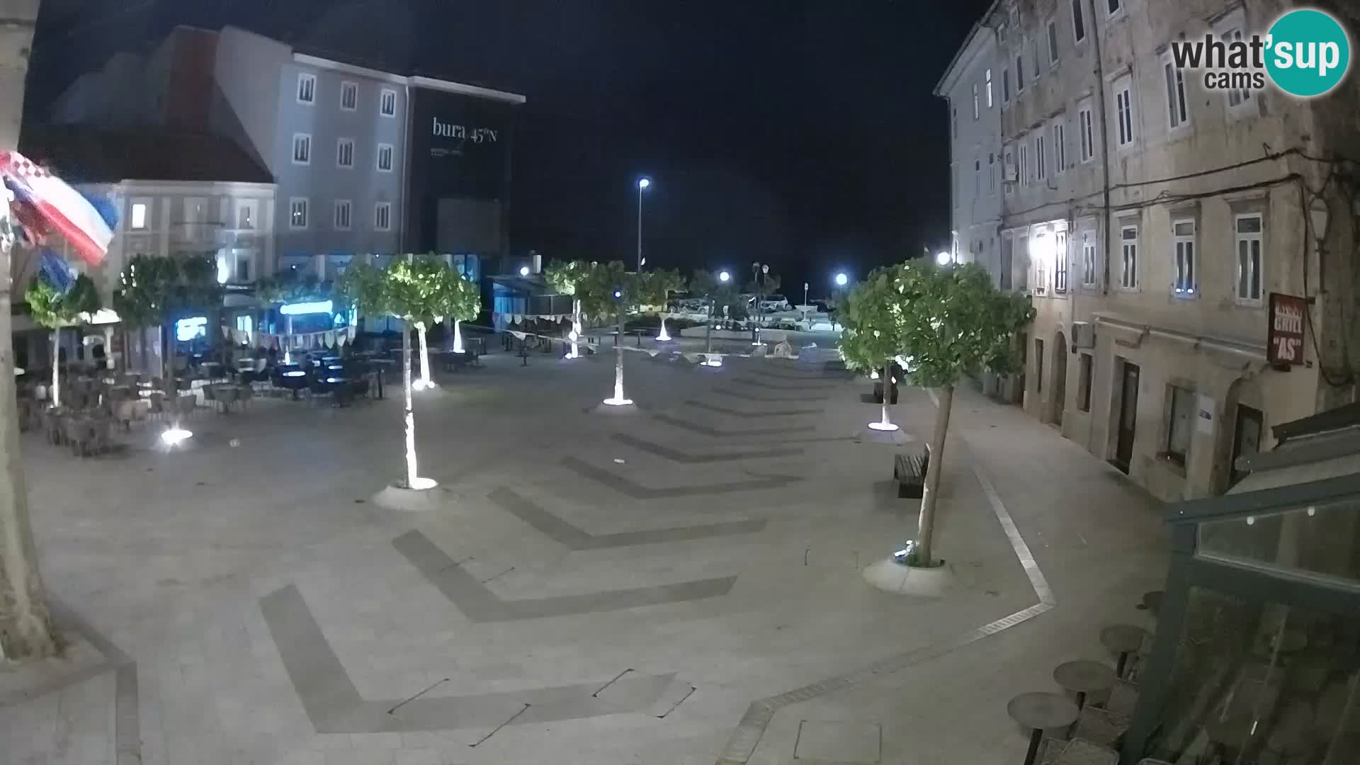Zentrum der Stadt Senj – Pavlin platz – Live Cam Dalmatia