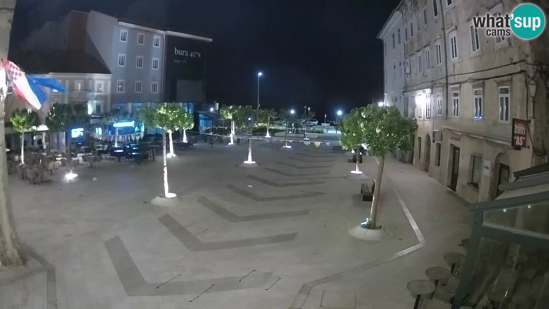 Centro della città di Senj – Piazza Pavlin – Live Cam Dalmazia
