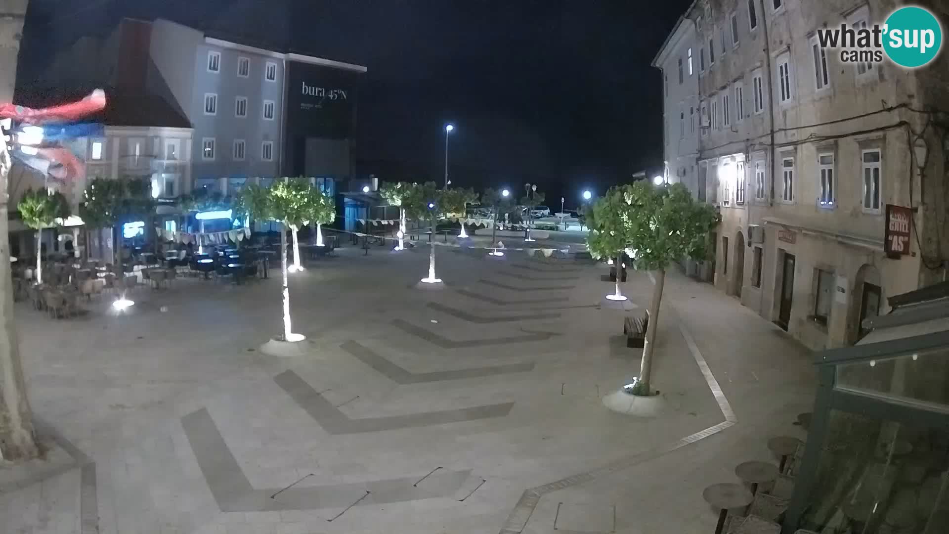 Zentrum der Stadt Senj – Pavlin platz – Live Cam Dalmatia