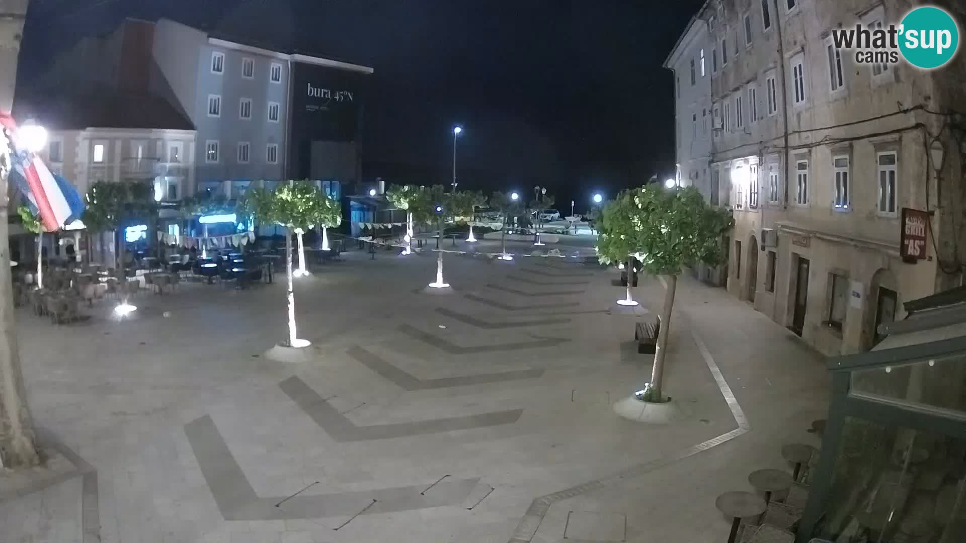 Centro della città di Senj – Piazza Pavlin – Live Cam Dalmazia