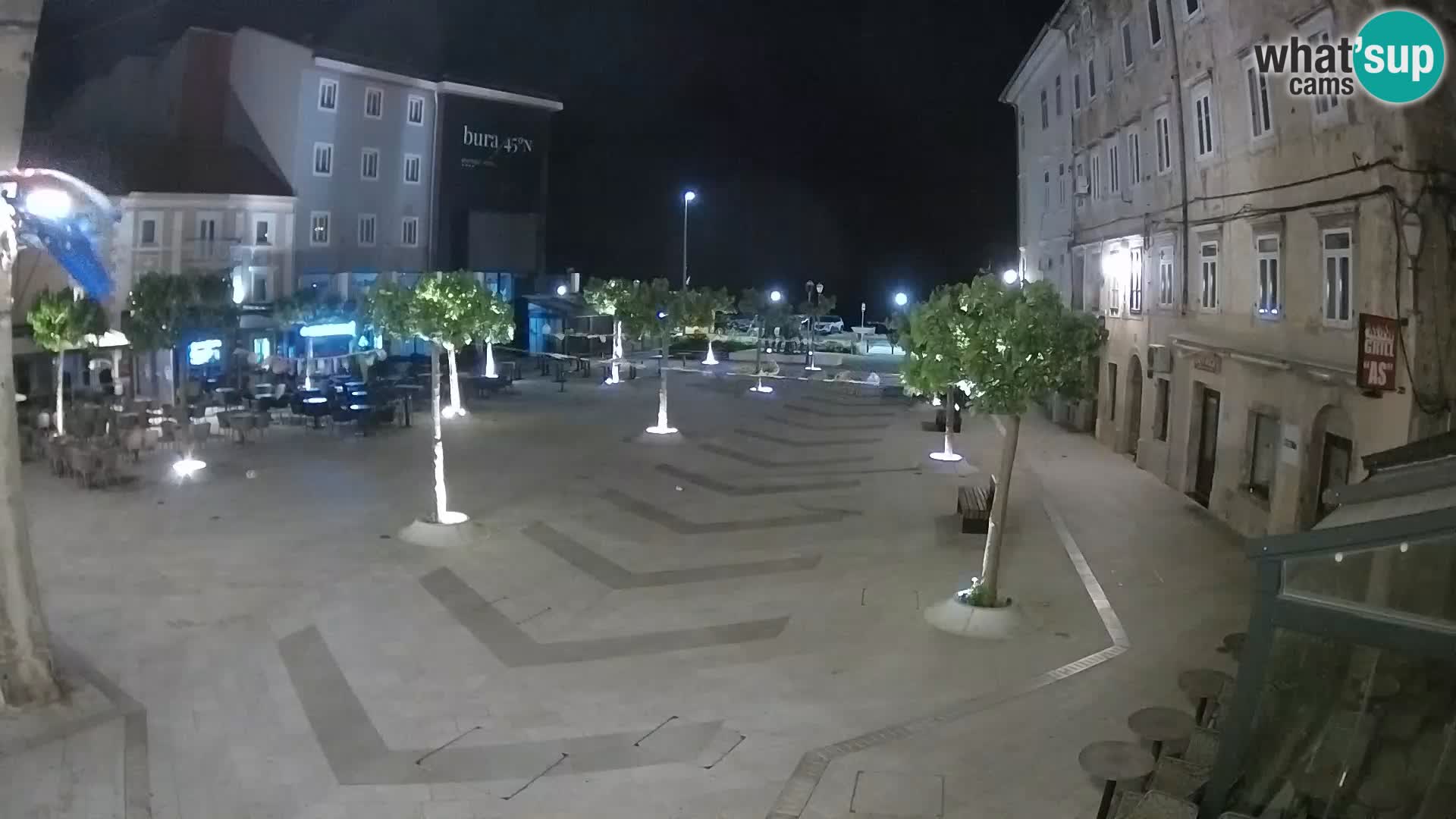 Zentrum der Stadt Senj – Pavlin platz – Live Cam Dalmatia