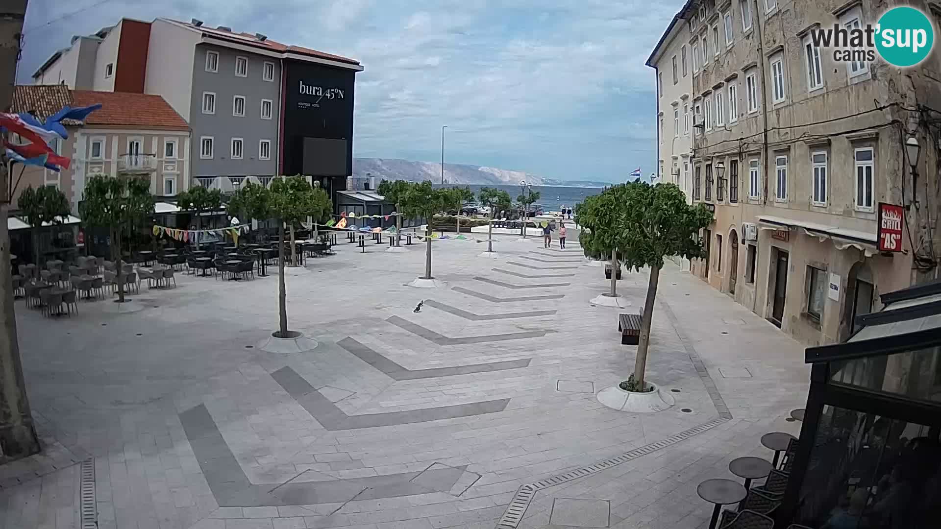 Center mesta Senj – Pavlinski trg – spletne kamere Dalmacija