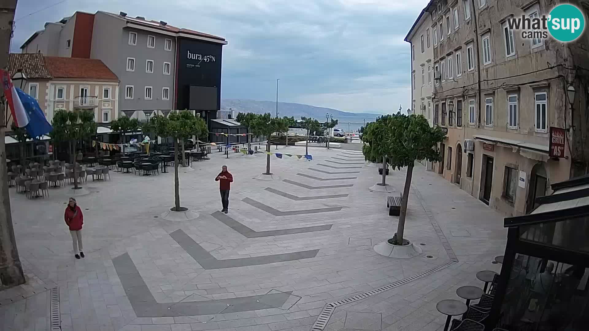 Centre de la ville de Senj – Place Pavlin – Live Cam Dalmatie