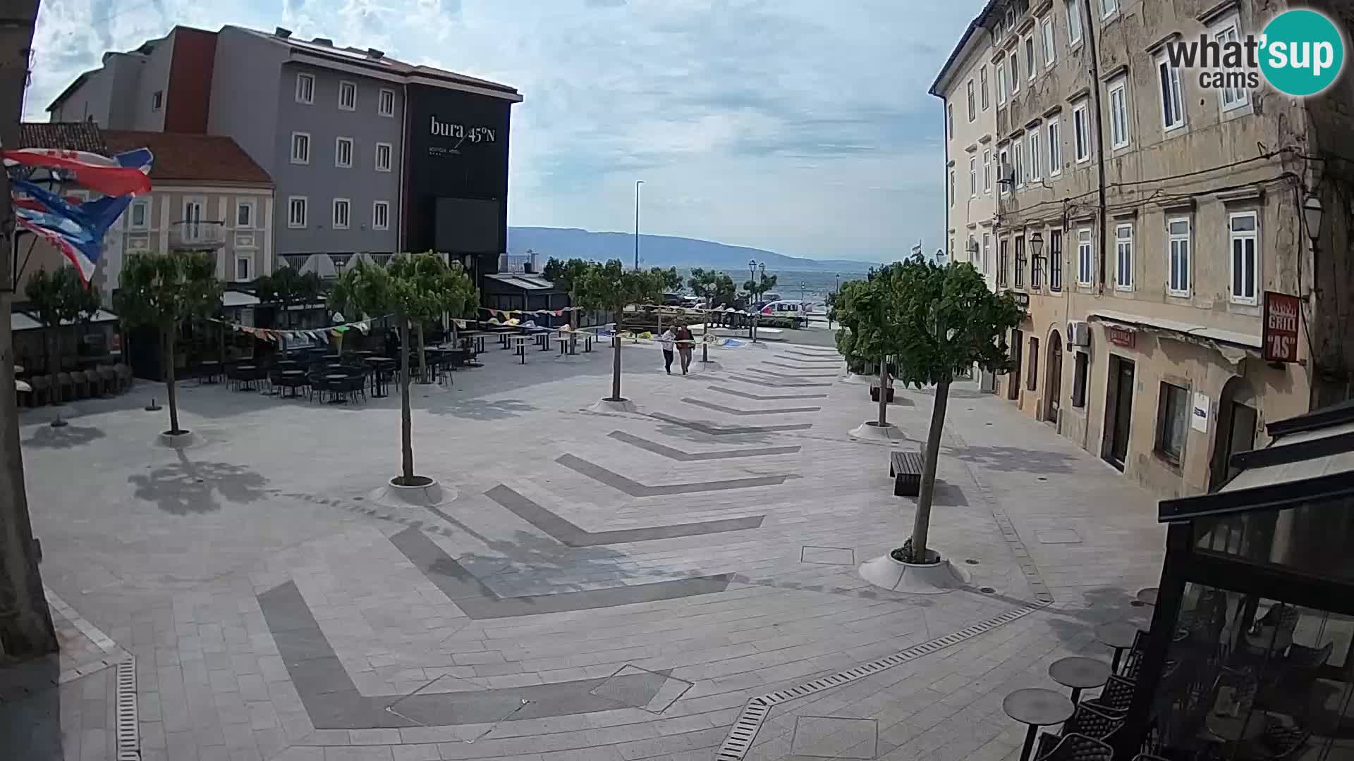 Centre de la ville de Senj – Place Pavlin – Live Cam Dalmatie