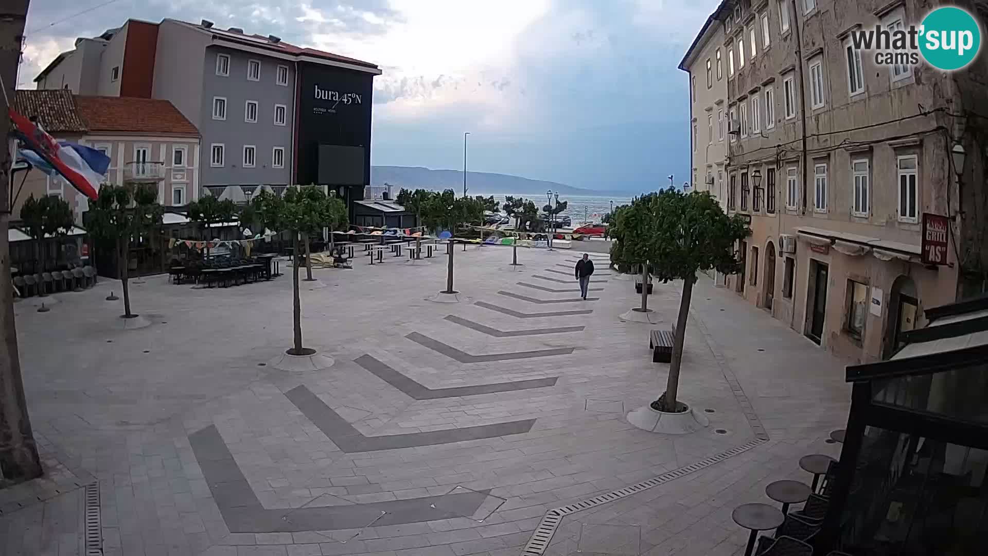 Centro della città di Senj – Piazza Pavlin – Live Cam Dalmazia