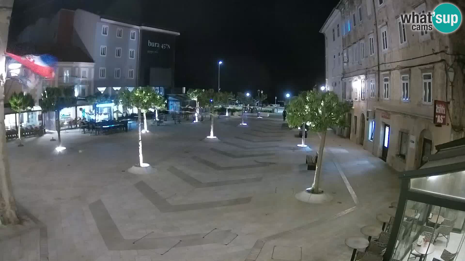 Centro della città di Senj – Piazza Pavlin – Live Cam Dalmazia