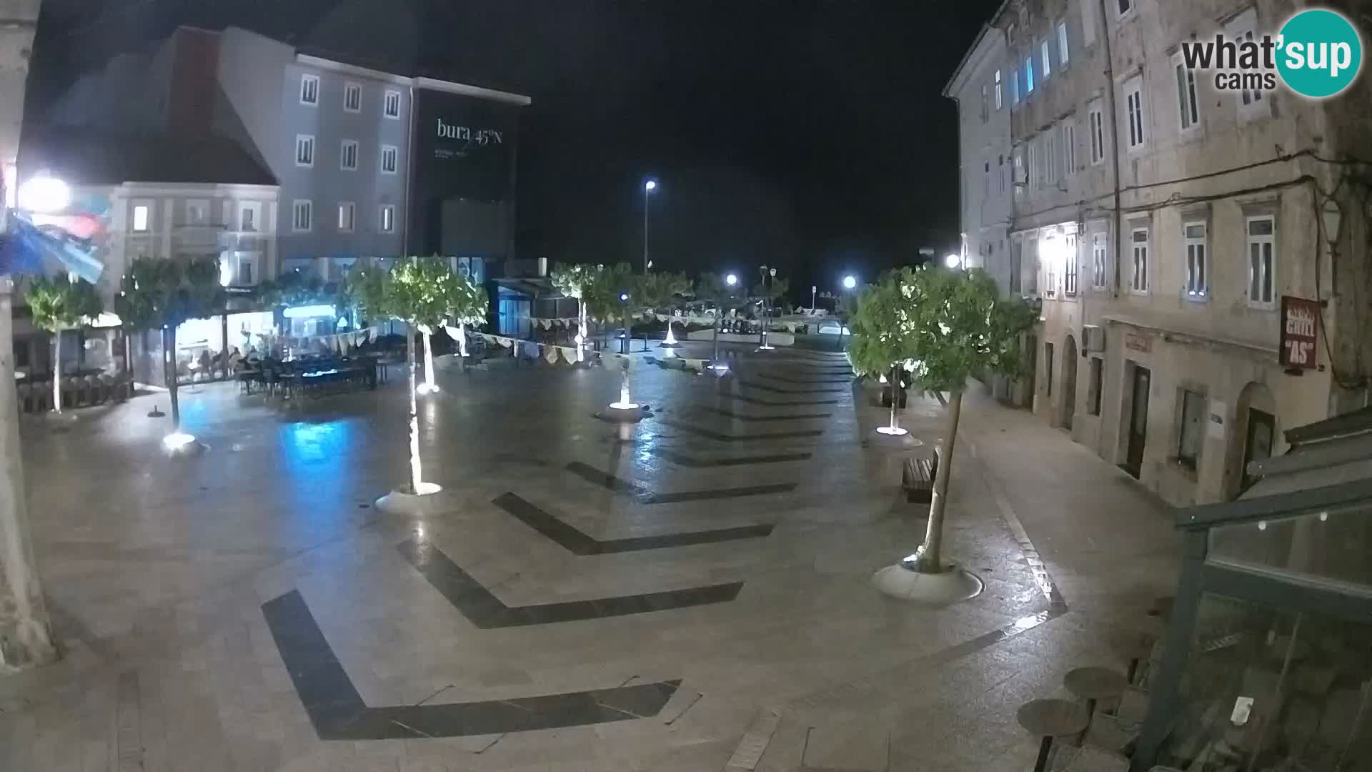 Centro della città di Senj – Piazza Pavlin – Live Cam Dalmazia