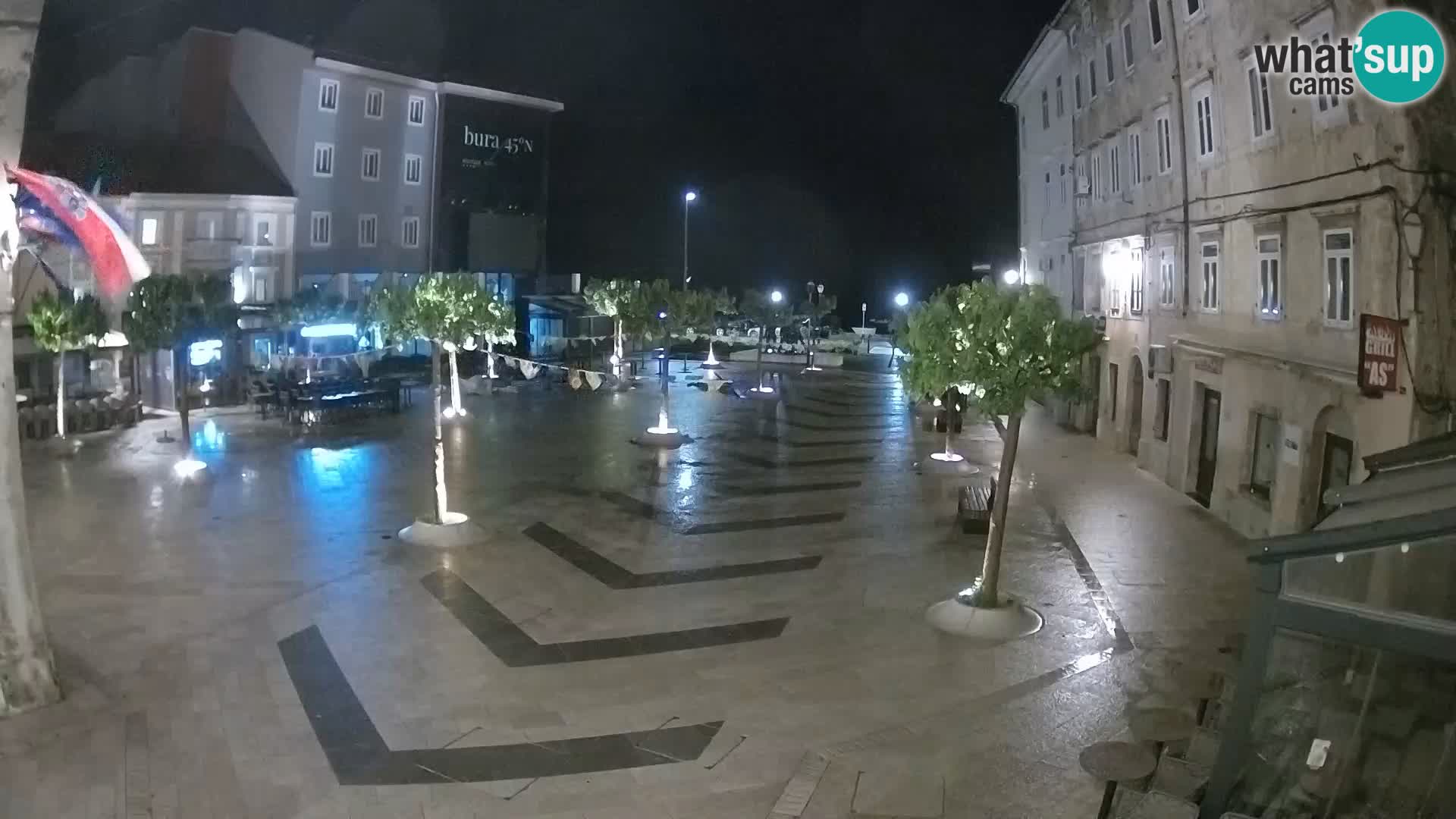 Center of Senj city – Pavlin square – Live Cam Dalmatia