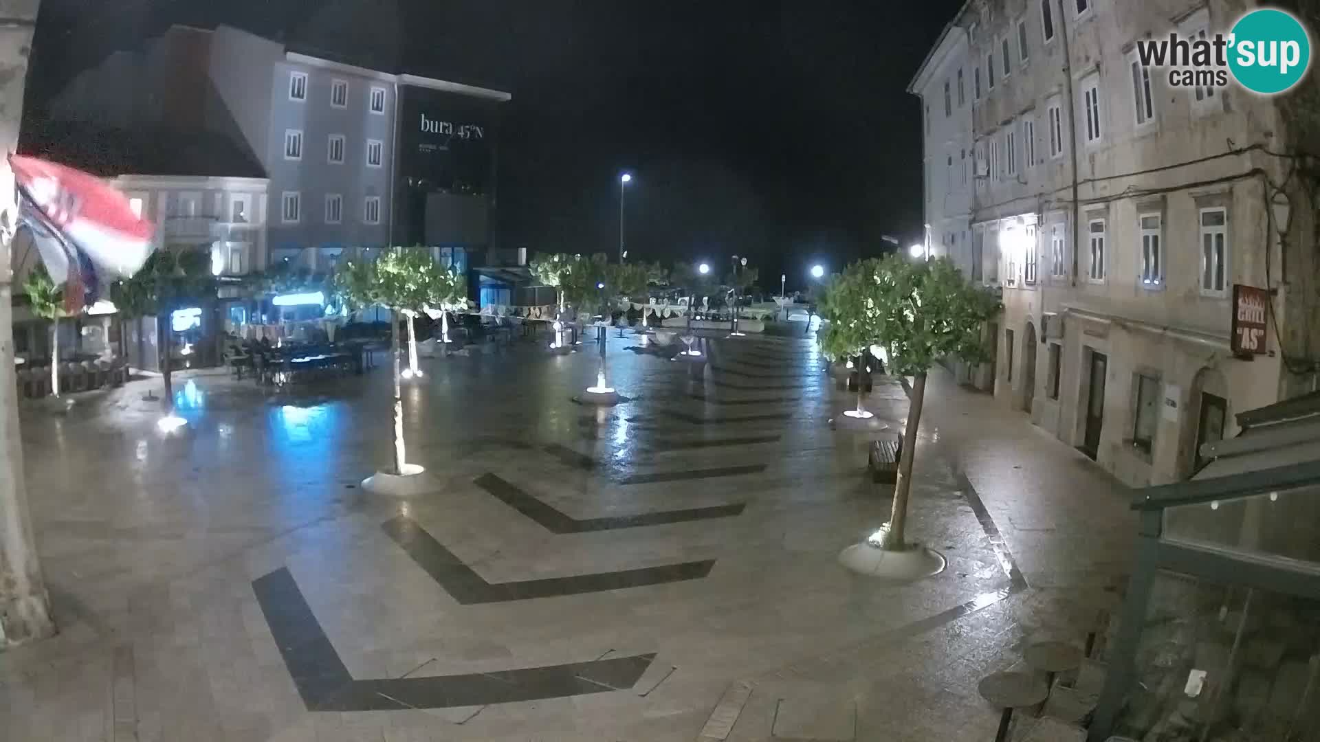 Center of Senj city – Pavlin square – Live Cam Dalmatia