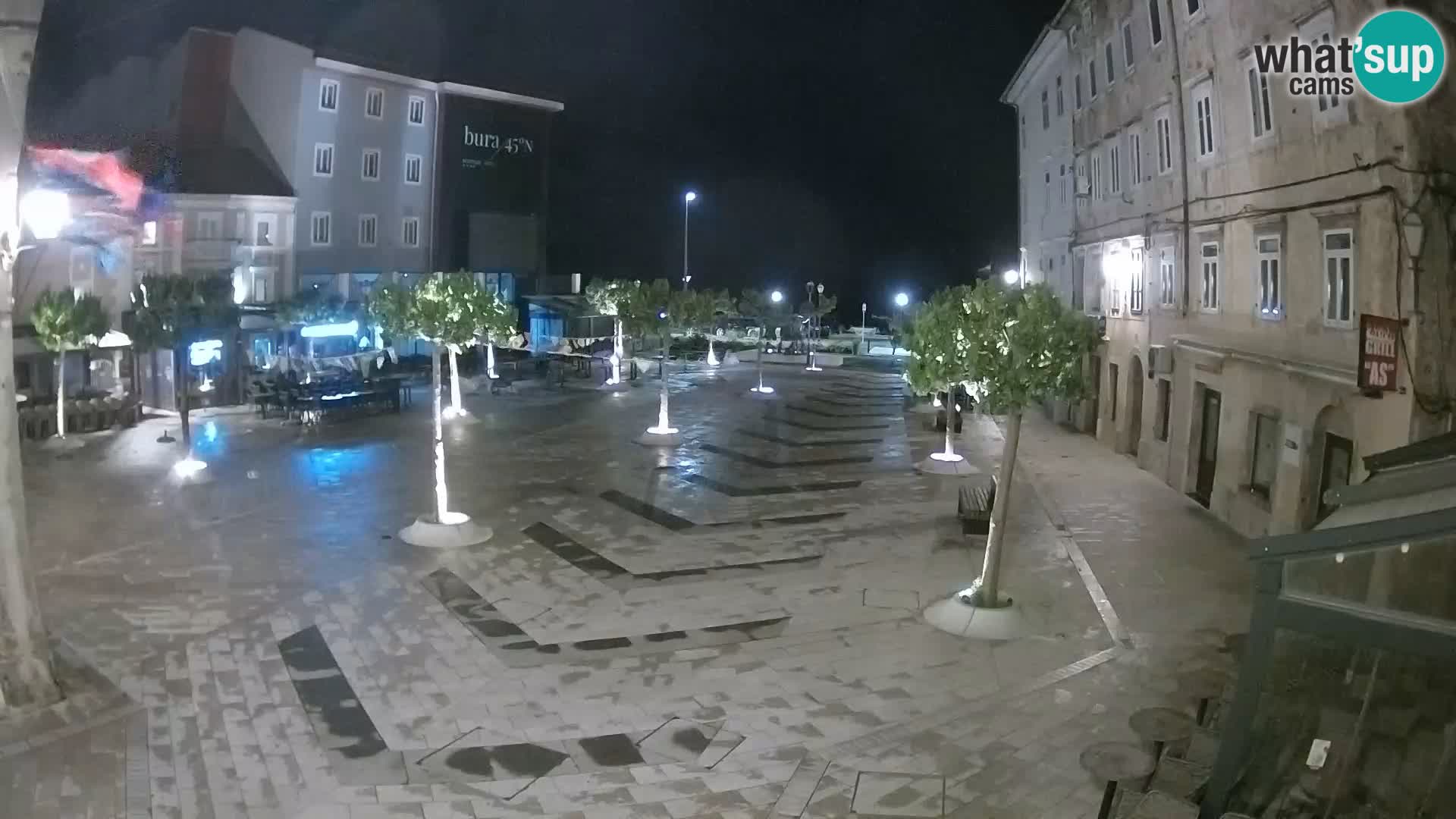 Center of Senj city – Pavlin square – Live Cam Dalmatia