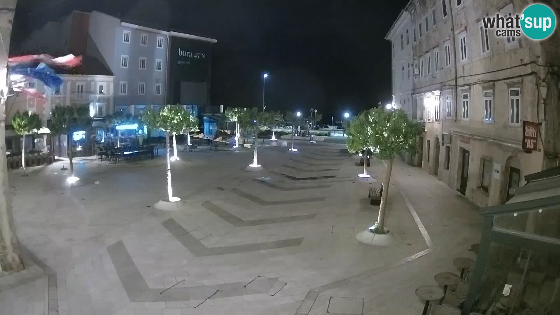 Centro della città di Senj – Piazza Pavlin – Live Cam Dalmazia