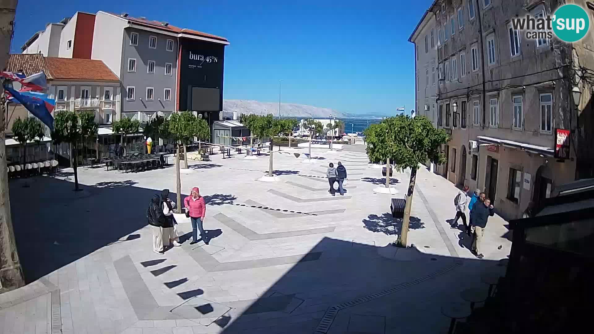 Center of Senj city – Pavlin square – Live Cam Dalmatia