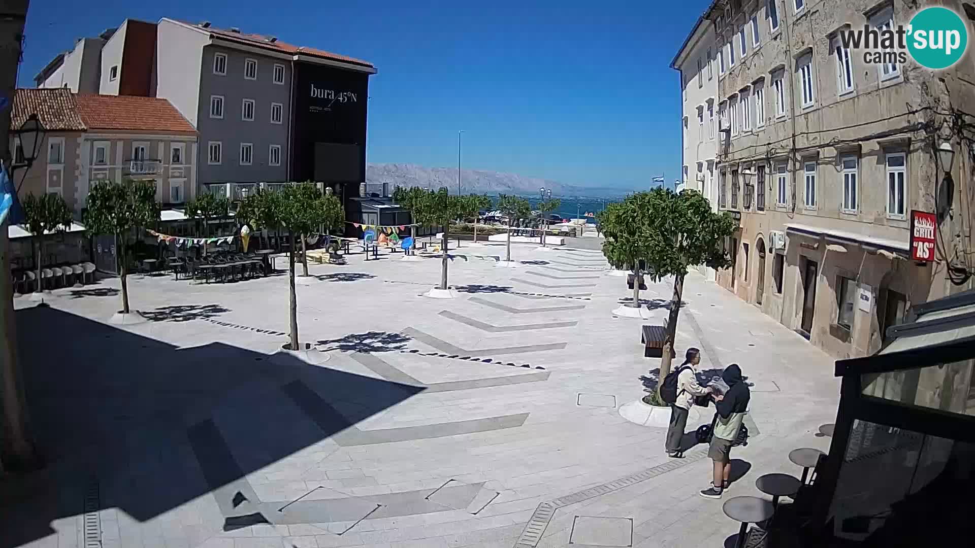 Centre de la ville de Senj – Place Pavlin – Live Cam Dalmatie