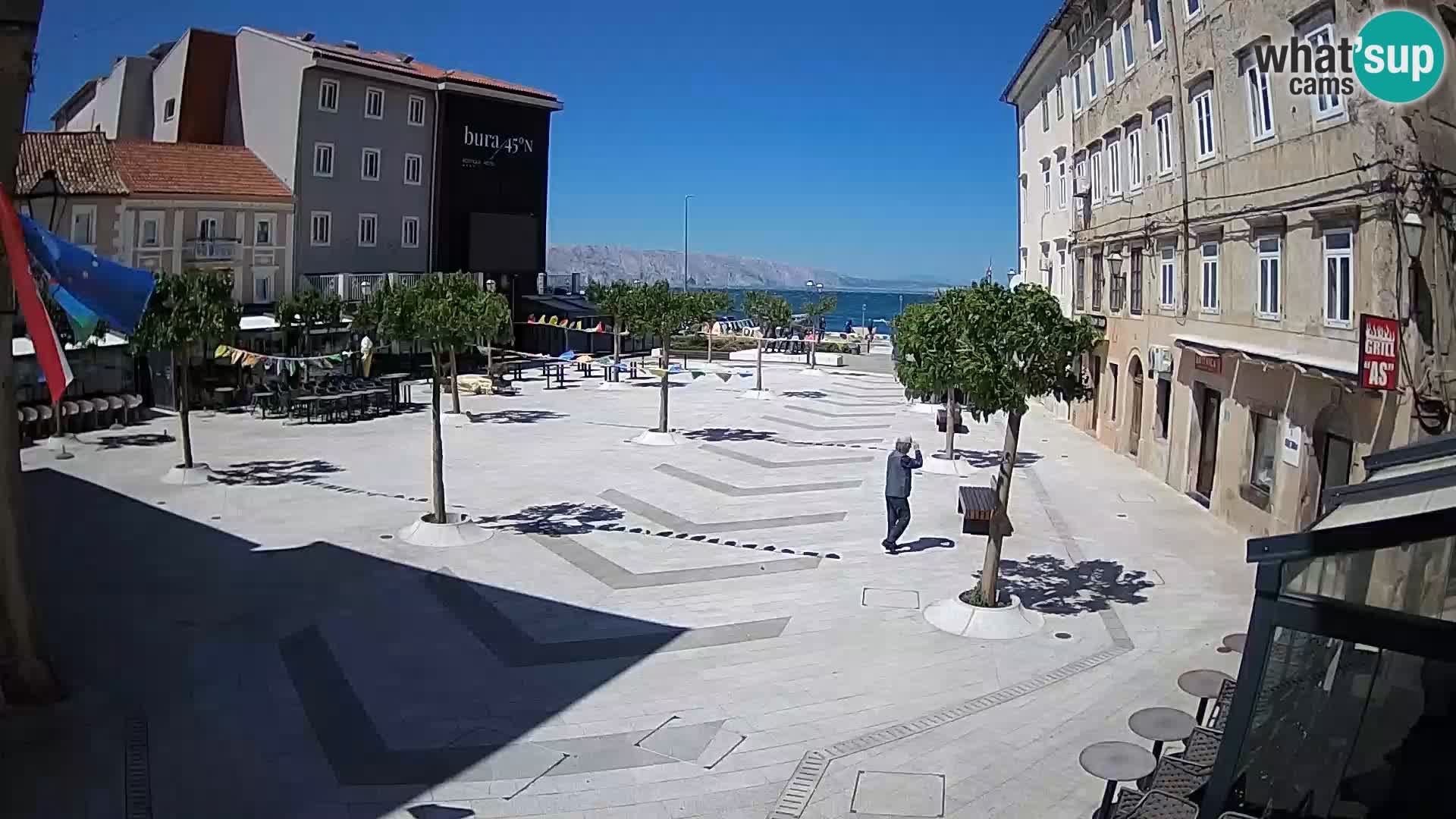 Center of Senj city – Pavlin square – Live Cam Dalmatia