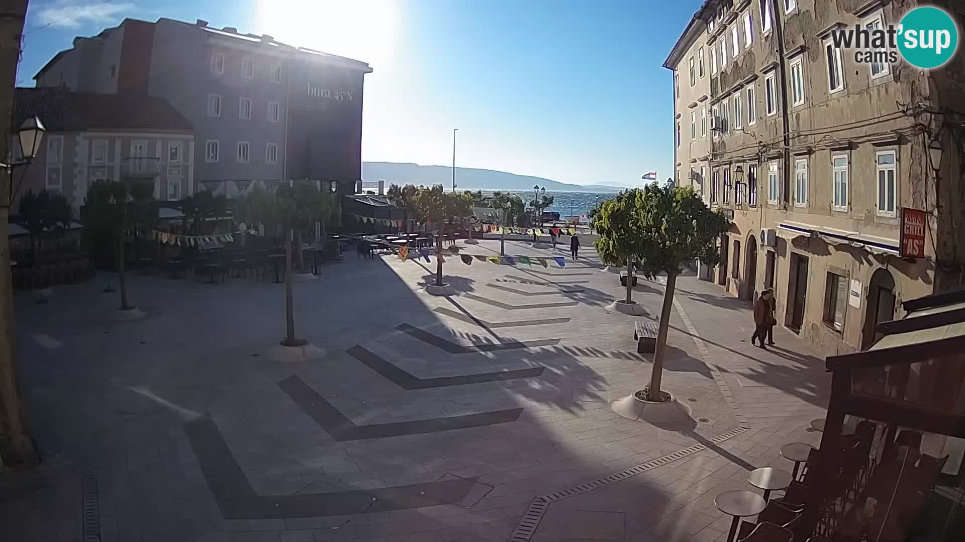 Zentrum der Stadt Senj – Pavlin platz – Live Cam Dalmatia