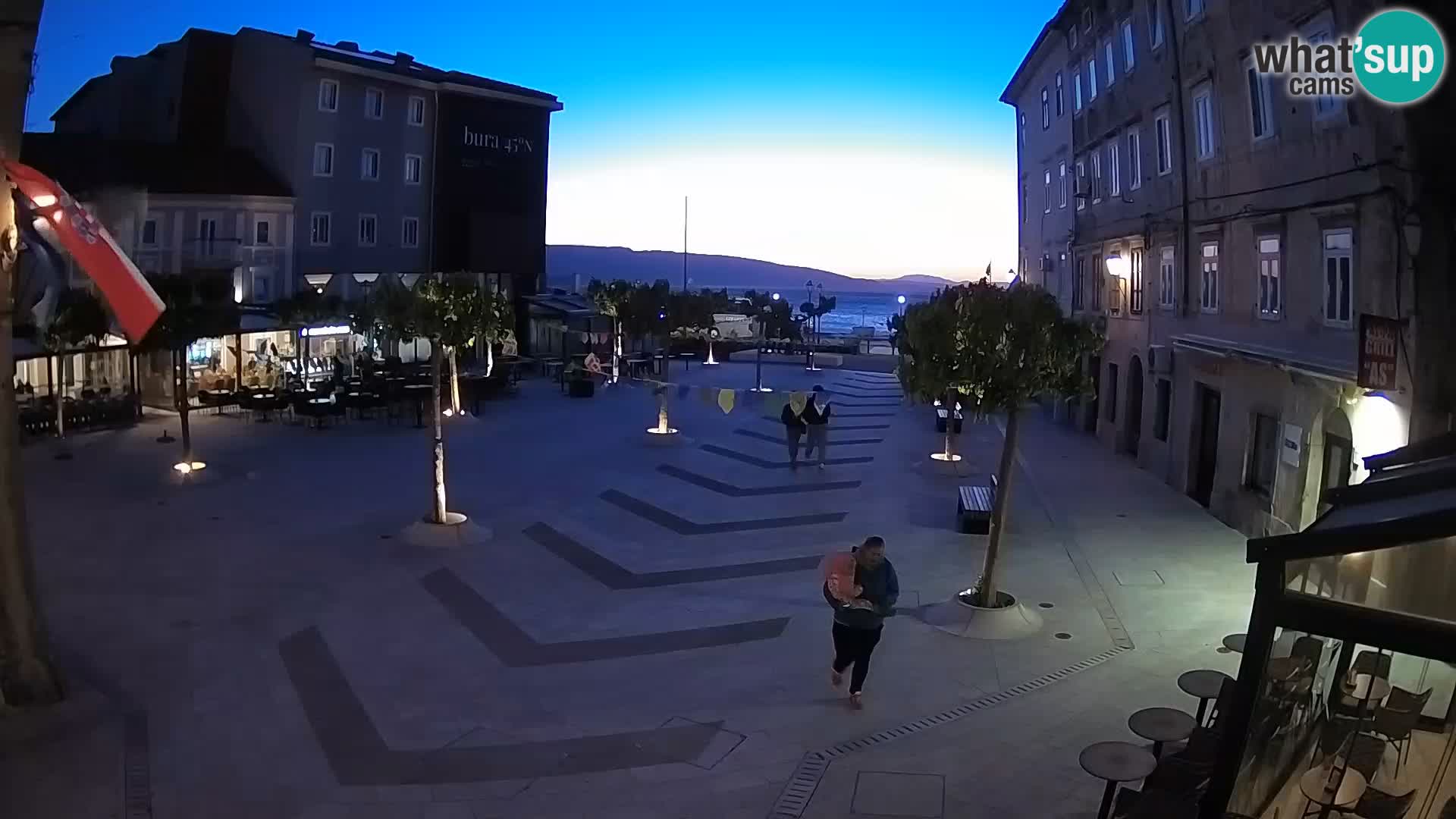 Centre de la ville de Senj – Place Pavlin – Live Cam Dalmatie