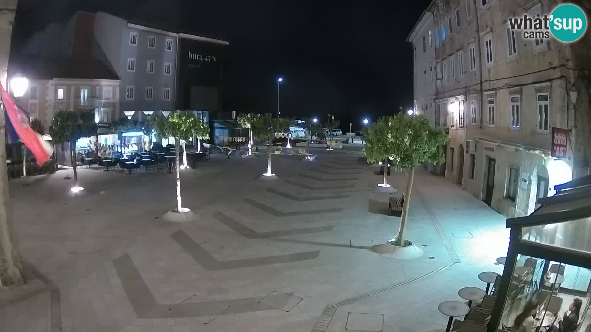 Centro della città di Senj – Piazza Pavlin – Live Cam Dalmazia
