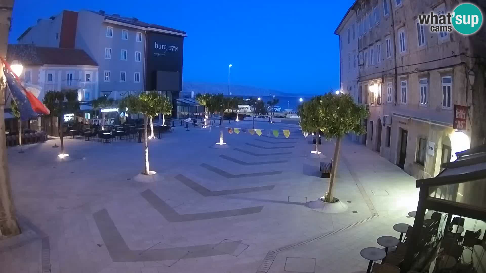 Center of Senj city – Pavlin square – Live Cam Dalmatia