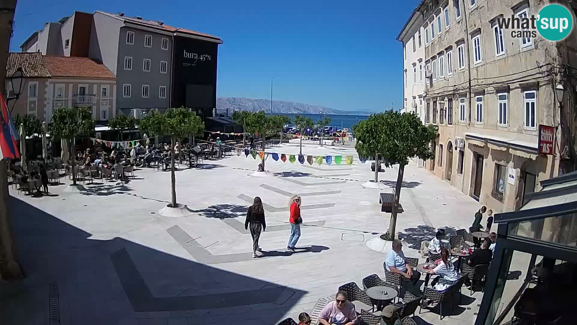 Centro della città di Senj – Piazza Pavlin – Live Cam Dalmazia