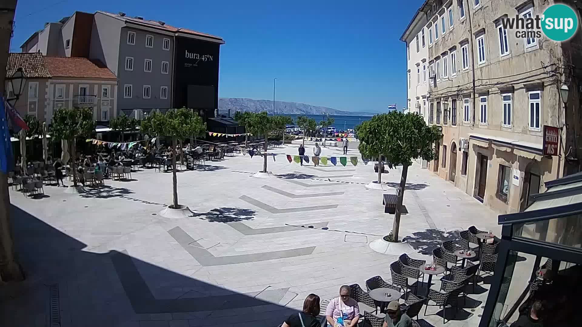 Centro della città di Senj – Piazza Pavlin – Live Cam Dalmazia