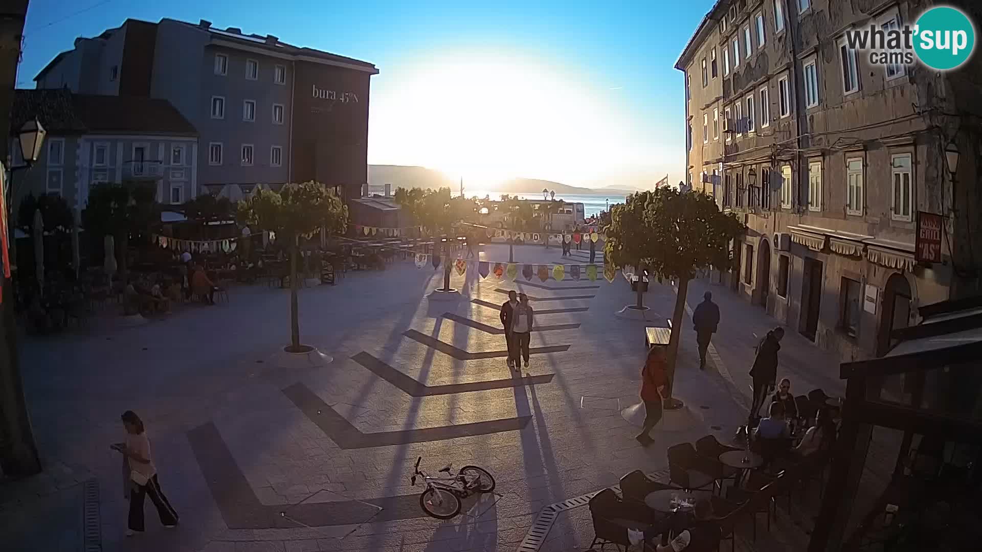 Centro della città di Senj – Piazza Pavlin – Live Cam Dalmazia