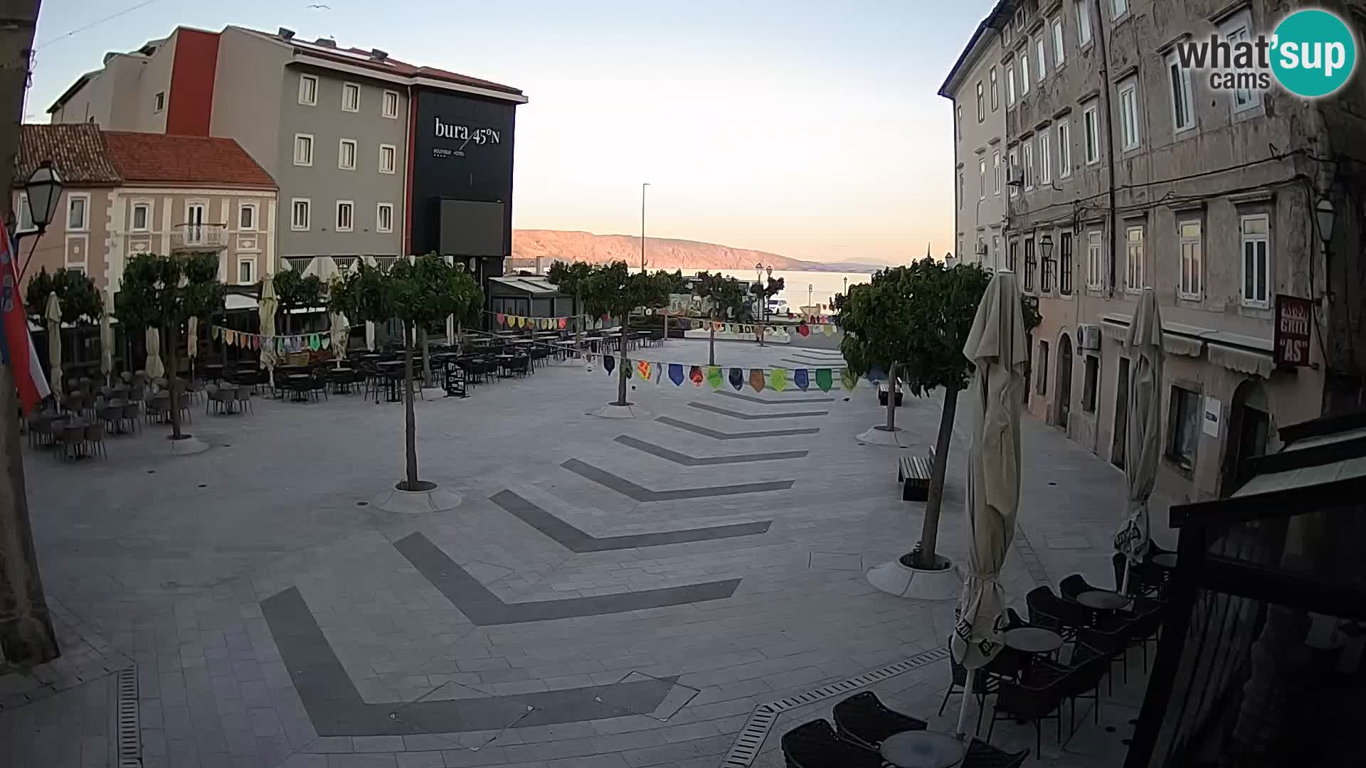 Center of Senj city – Pavlin square – Live Cam Dalmatia