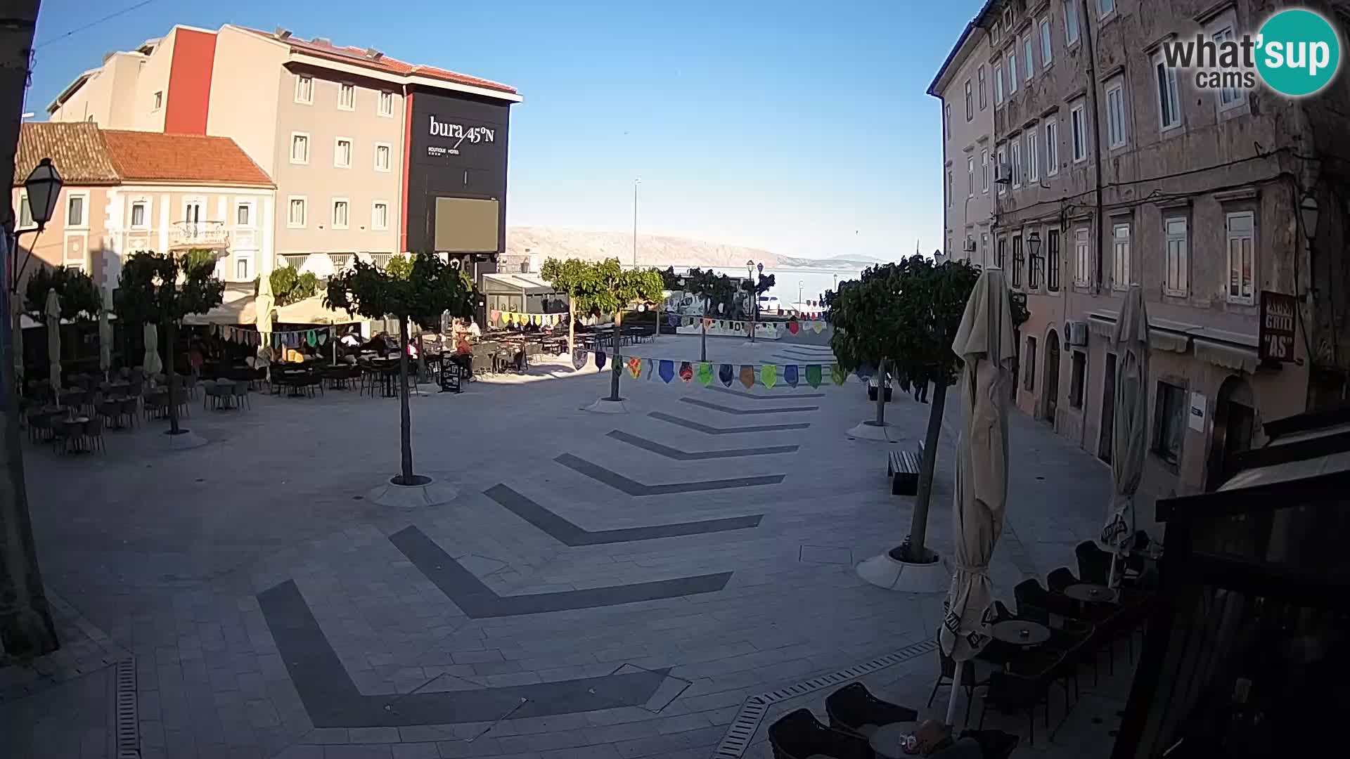Center of Senj city – Pavlin square – Live Cam Dalmatia