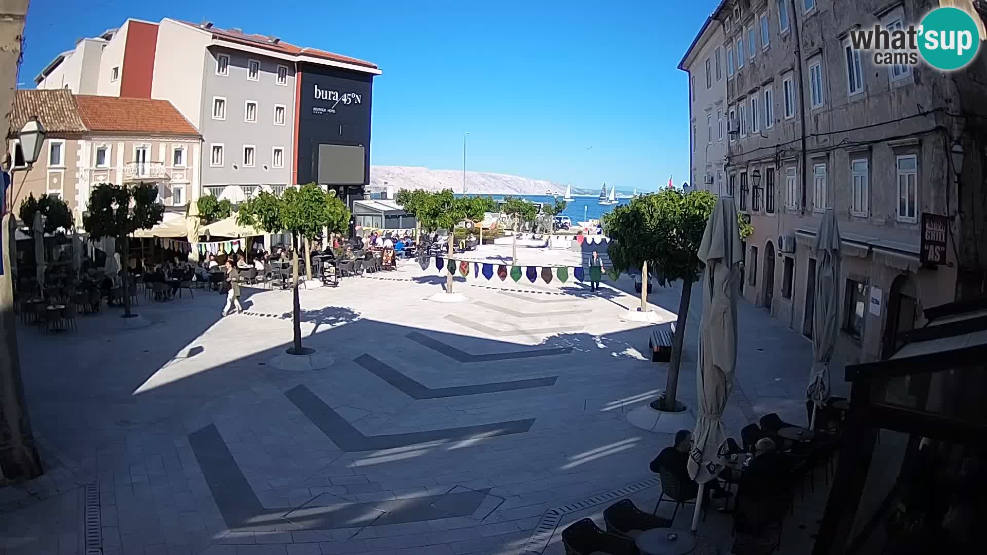 Center of Senj city – Pavlin square – Live Cam Dalmatia