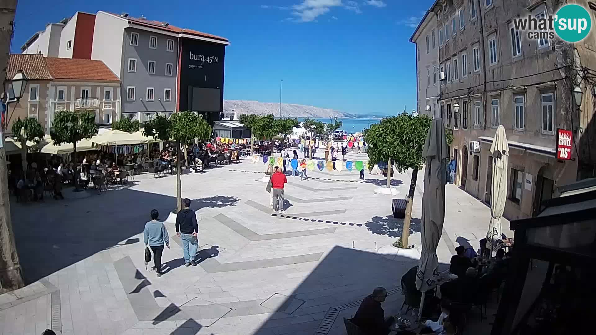 Zentrum der Stadt Senj – Pavlin platz – Live Cam Dalmatia