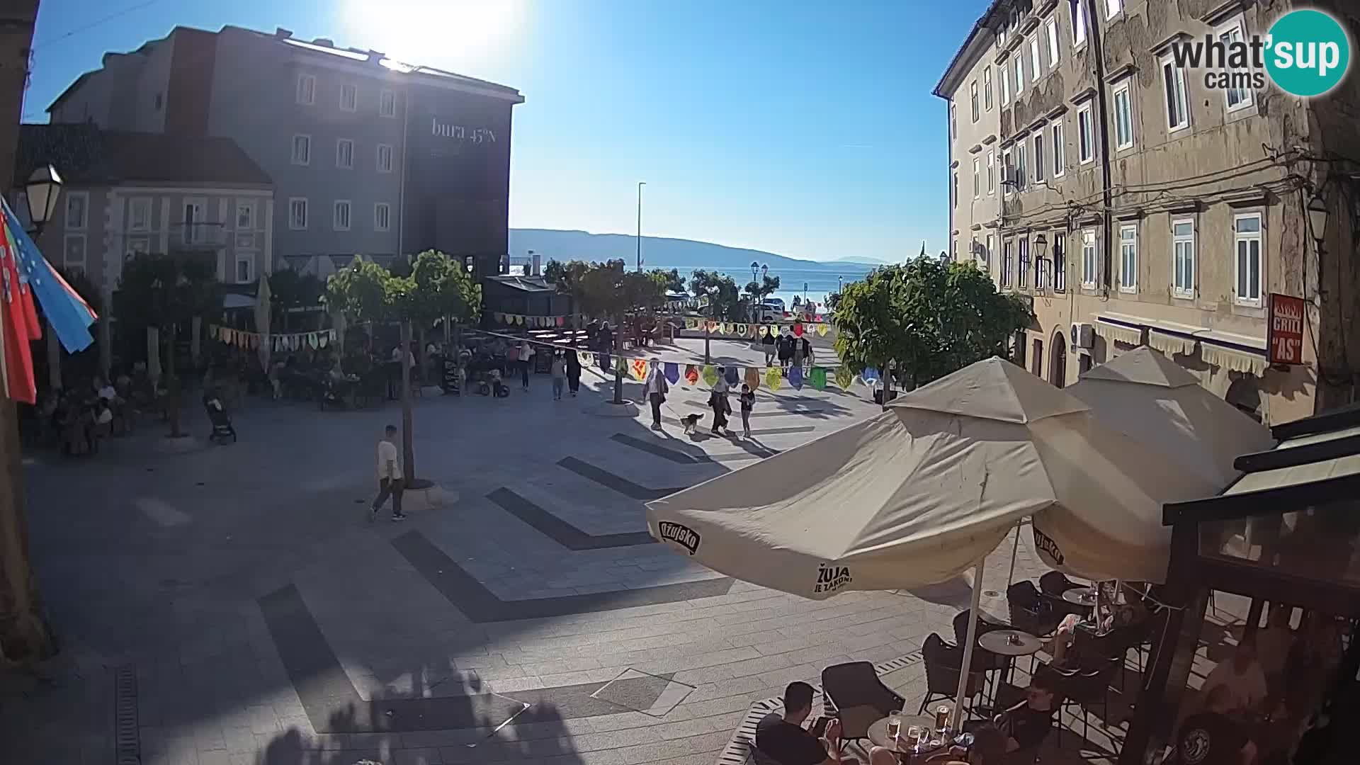 Center of Senj city – Pavlin square – Live Cam Dalmatia