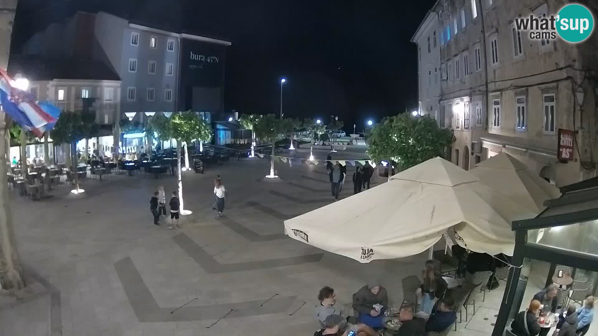 Center of Senj city – Pavlin square – Live Cam Dalmatia