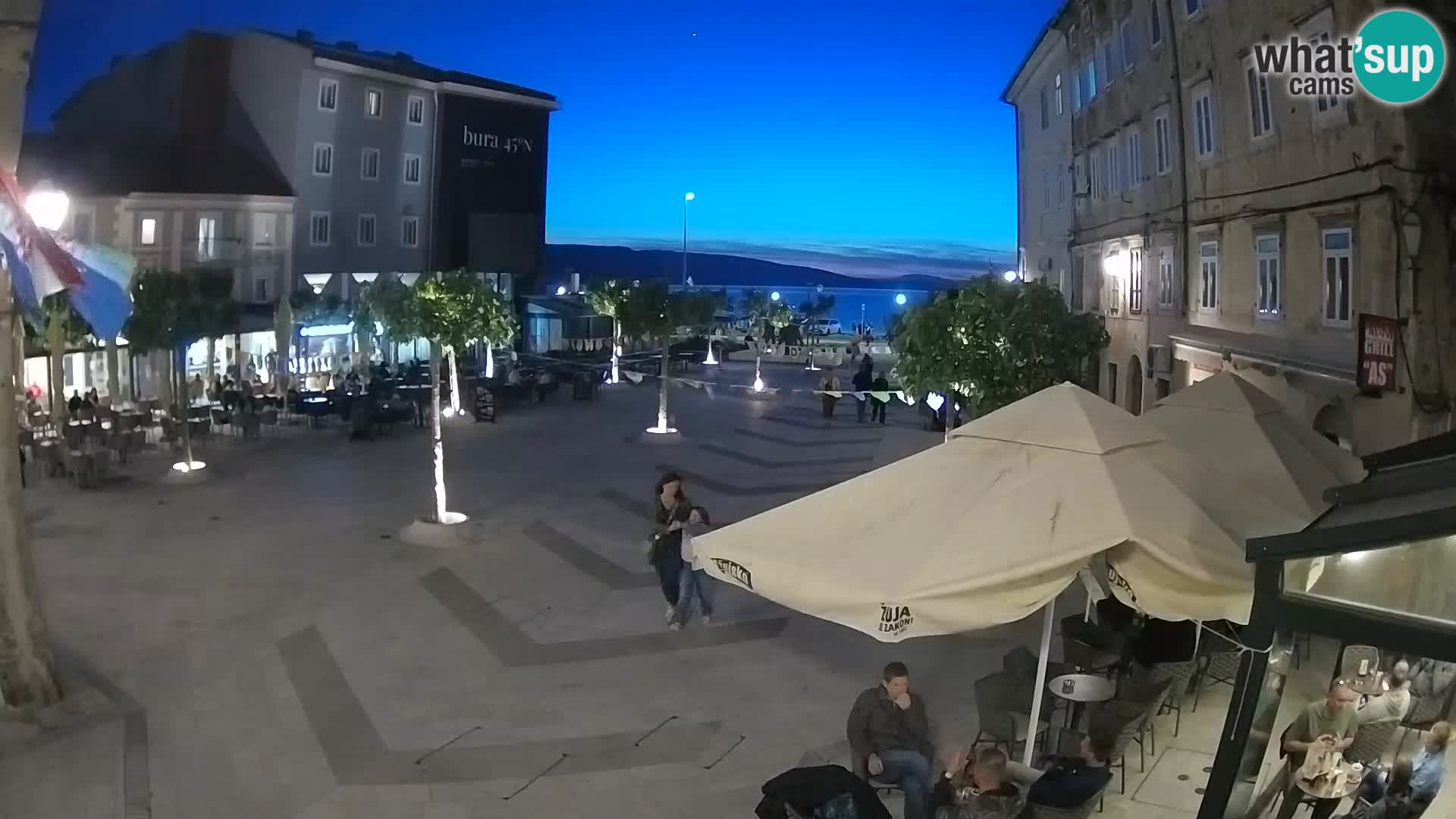 Zentrum der Stadt Senj – Pavlin platz – Live Cam Dalmatia