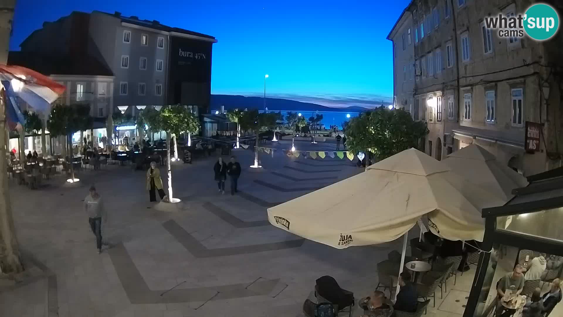 Centro della città di Senj – Piazza Pavlin – Live Cam Dalmazia