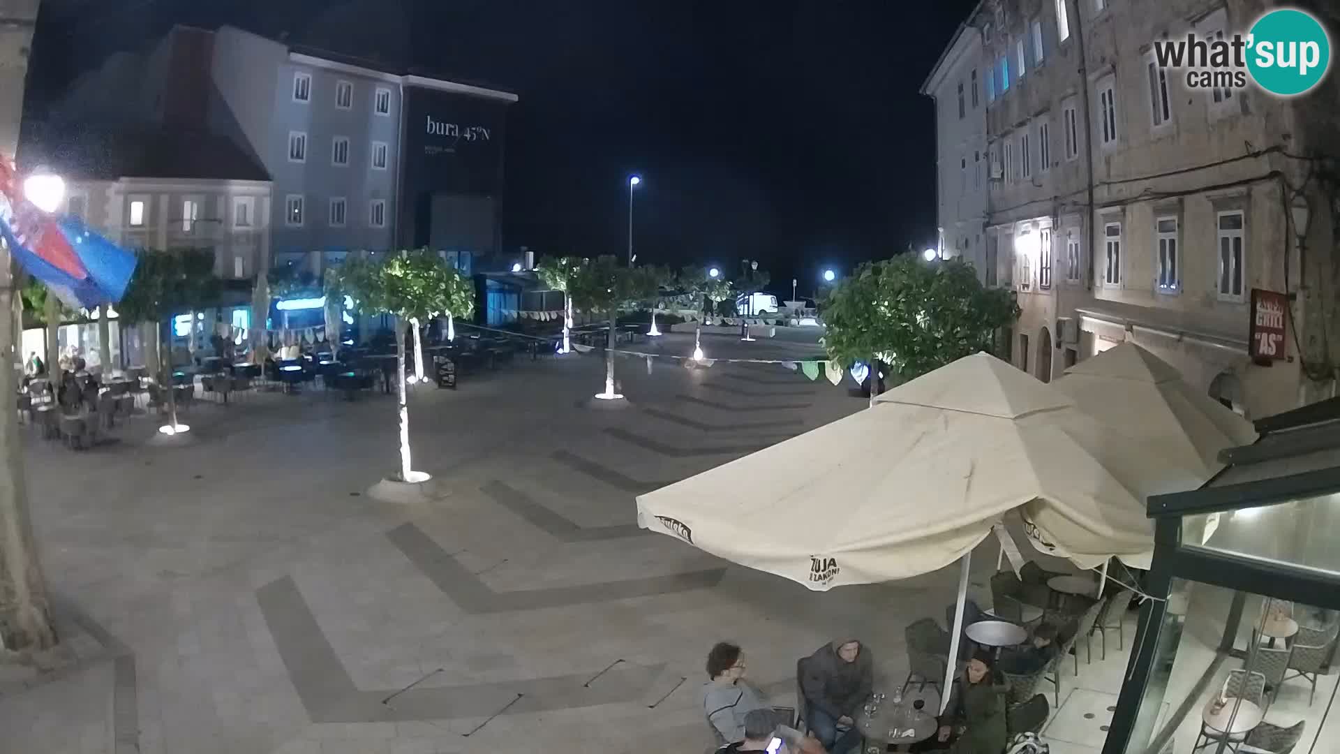 Center of Senj city – Pavlin square – Live Cam Dalmatia